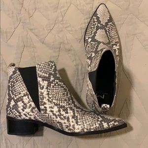 Marc Fisher Yale Chelsea Snakeskin boot